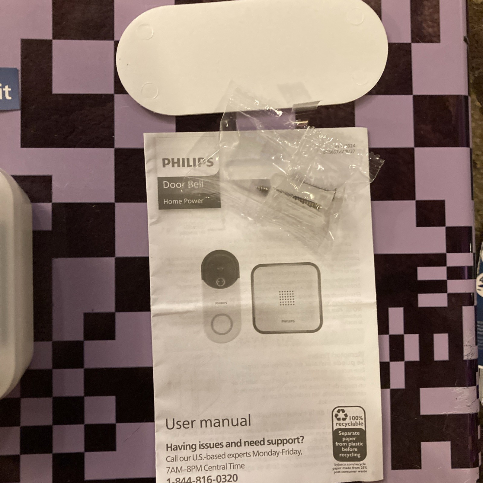 Philips Wireless Security Doorbell Chime Kit, Decoy Camera, Motion-Activated