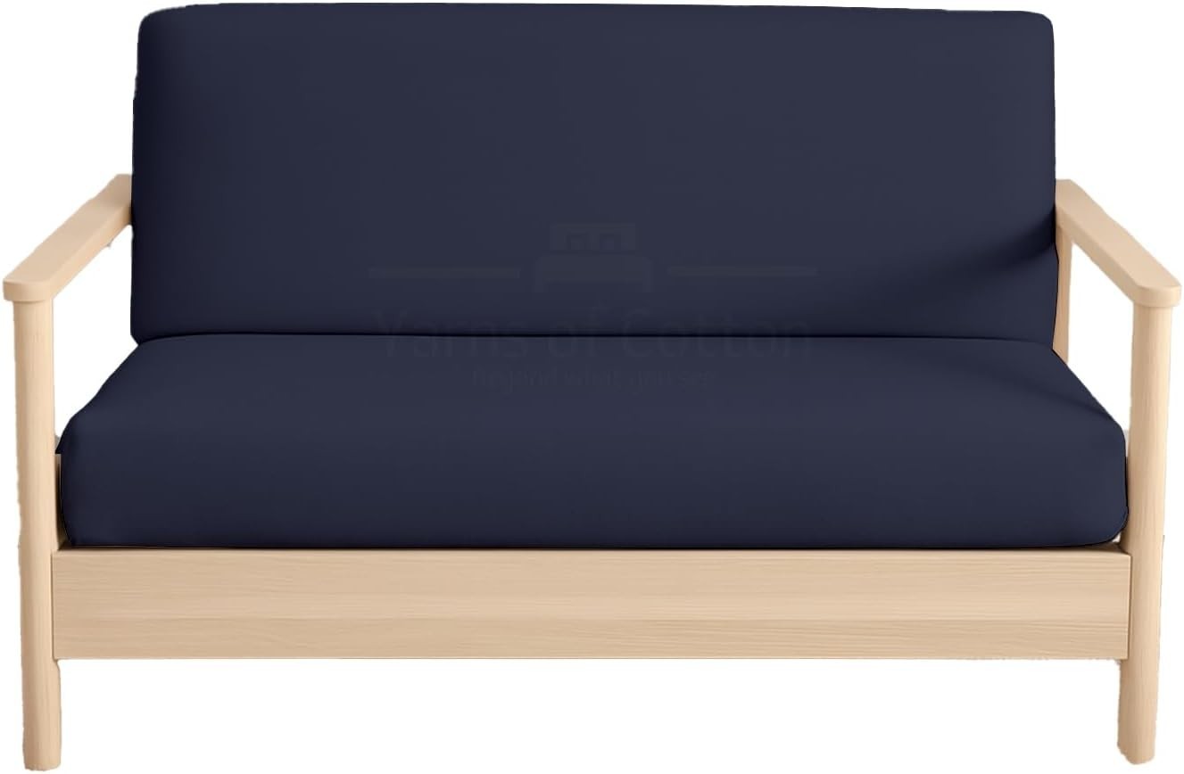 Queen Size Armless Futon Covers 100% Egyptian Cotton Futon Slipcovers Zippered