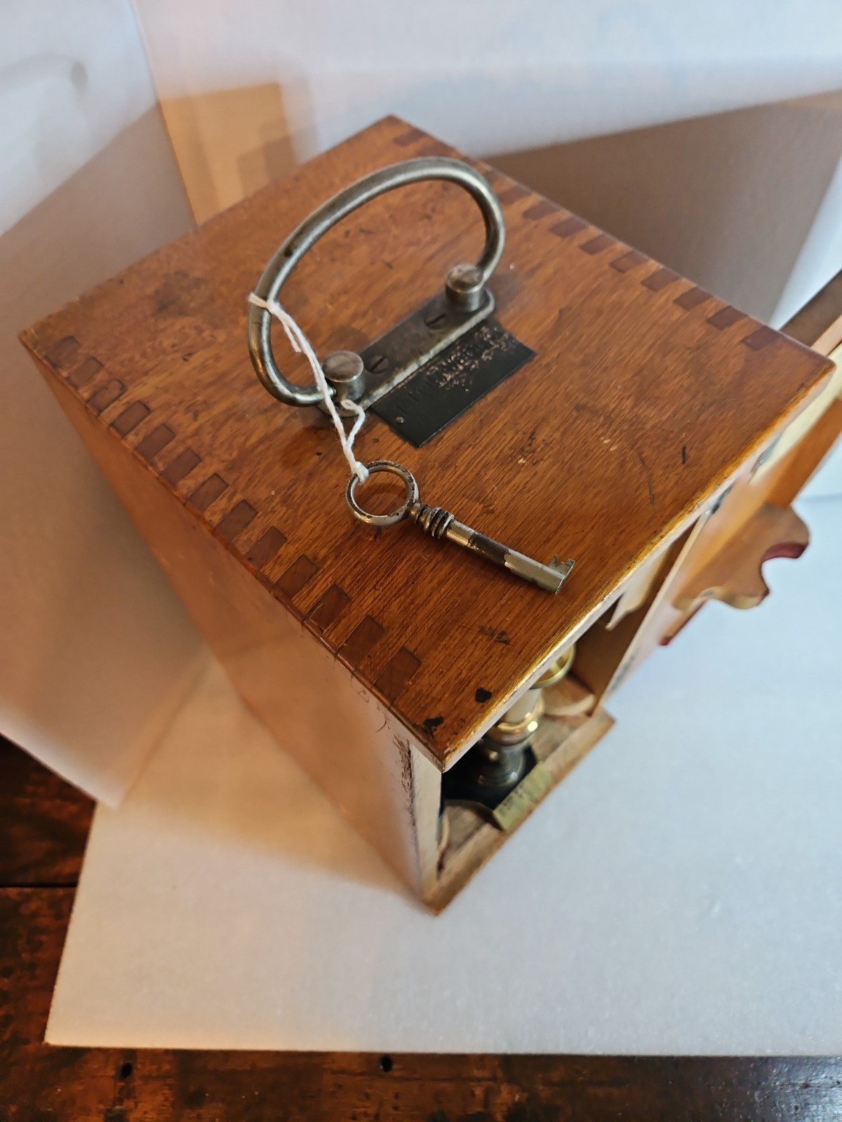 E LEITZ WETZLAR Vtg PETROGRAPHIC POLARIZING MICROSCOPE W/CASE, Acc. Brass Rare