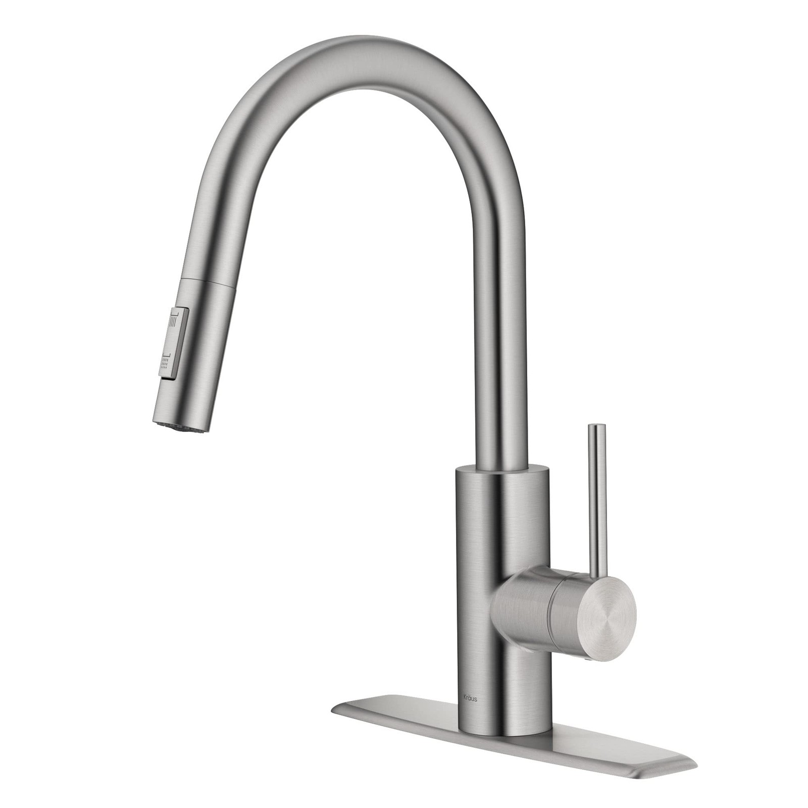Kraus KPF-2620SFS Oletto Pull Down Kitchen Faucet with QuickDock Technology, Swi