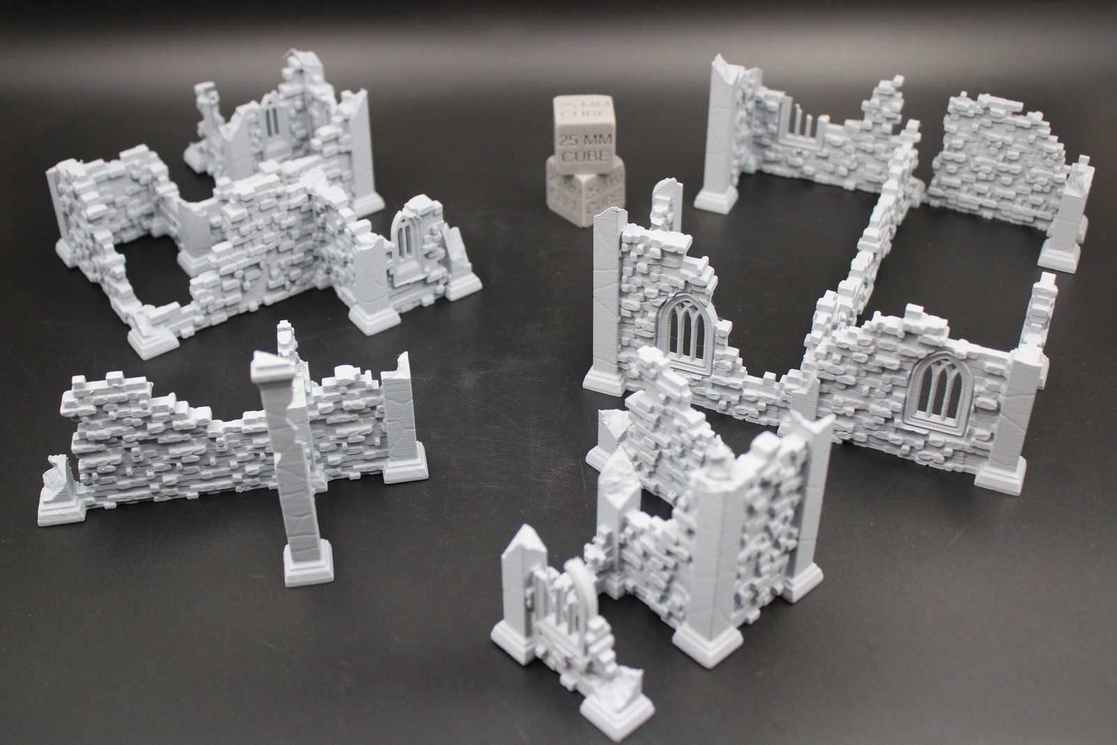 Tabletop Terrain Scatter Ruin Walls Set A Dnd RPG wargame skirmish 28-32mm