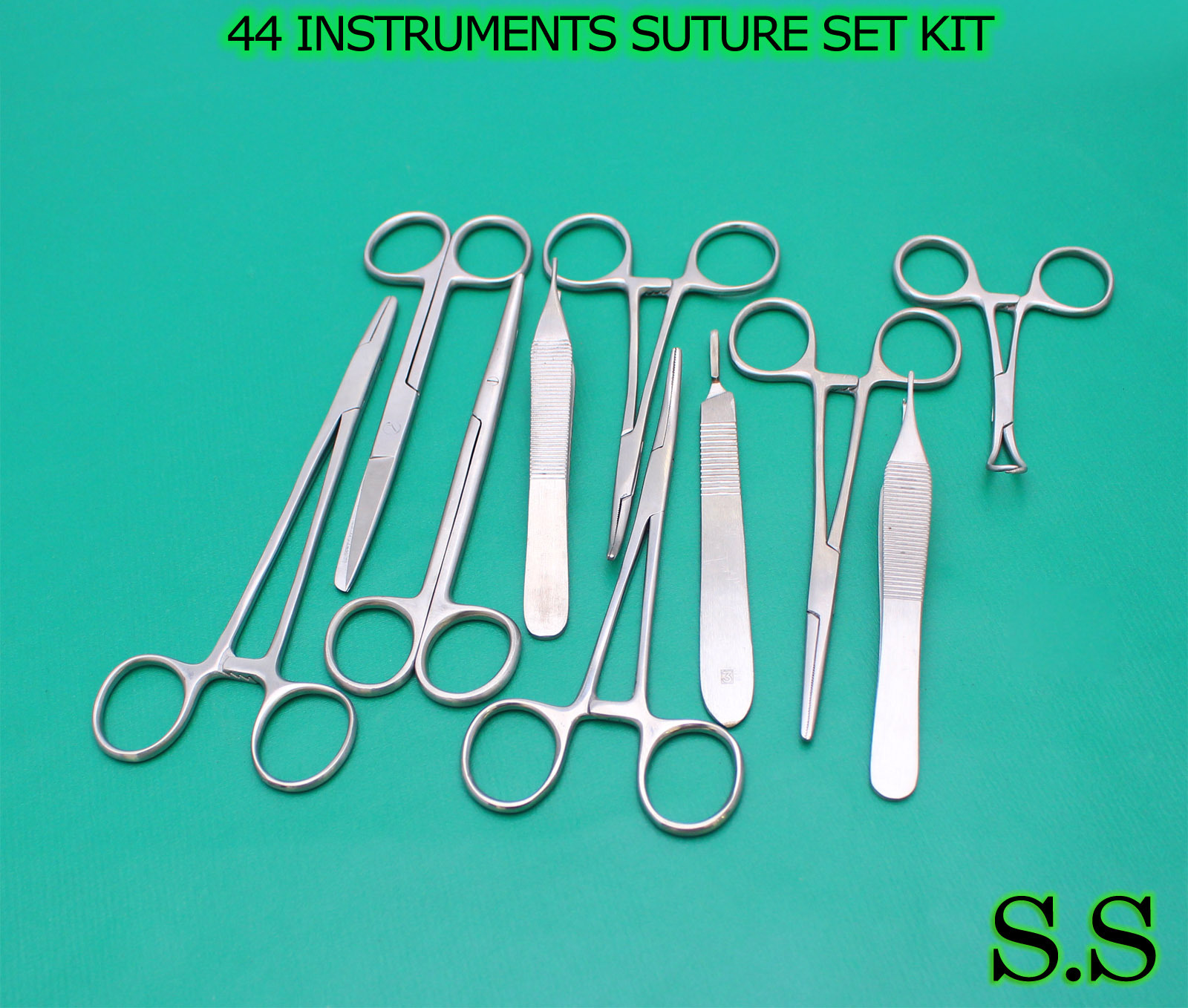 44 INSTRUMENTS SUTURE SET KIT SURGICAL VETERINARY DS-779