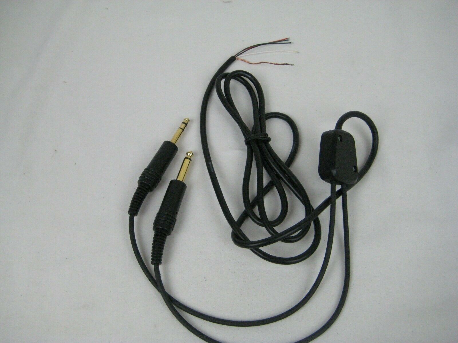 General Aviation Replacement Comm Cable Cord Twin Plug Audio Mic 5 conductor
