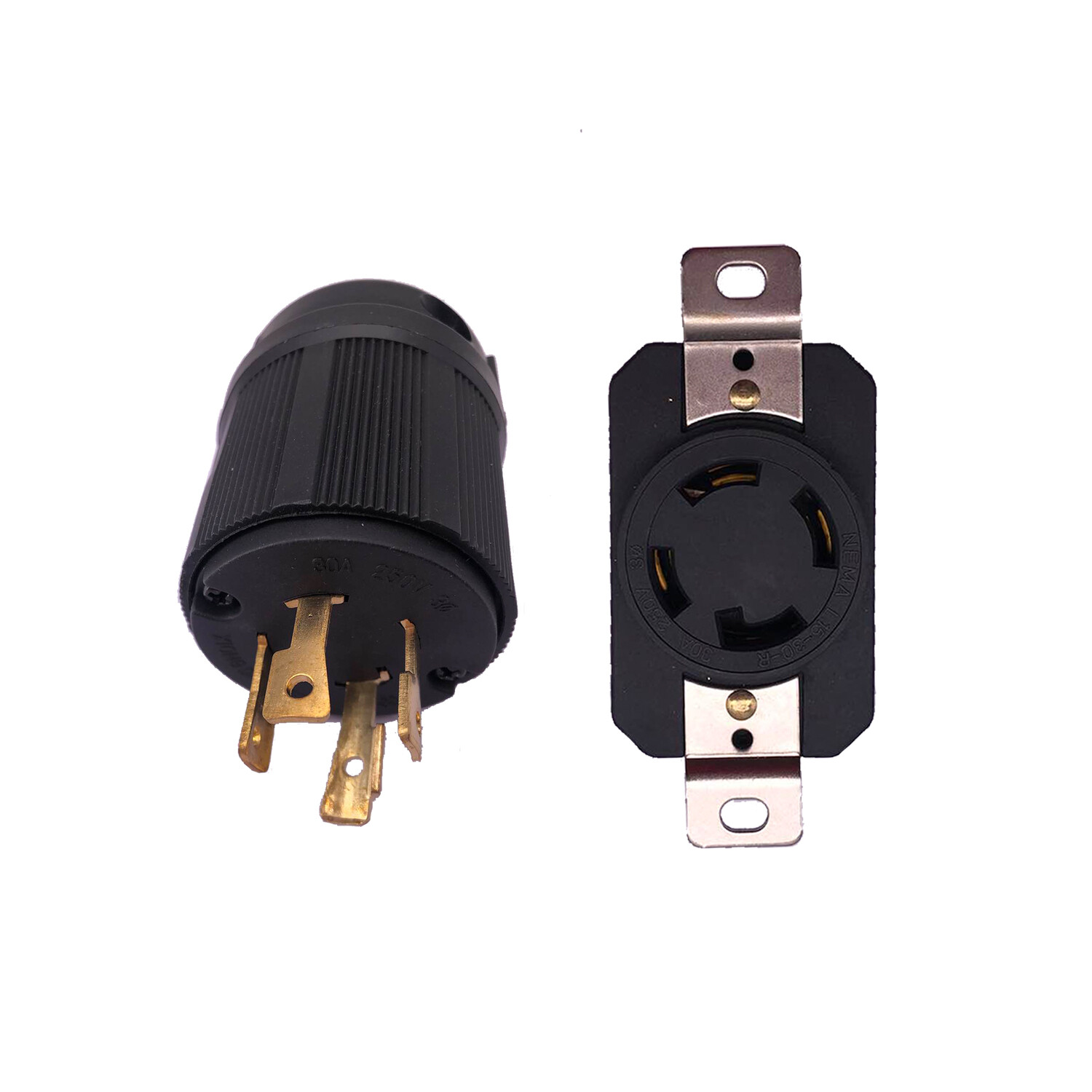 NEMA L15-30 Male Plug & Female Receptacle 30A 250V L15-30P L15-30R