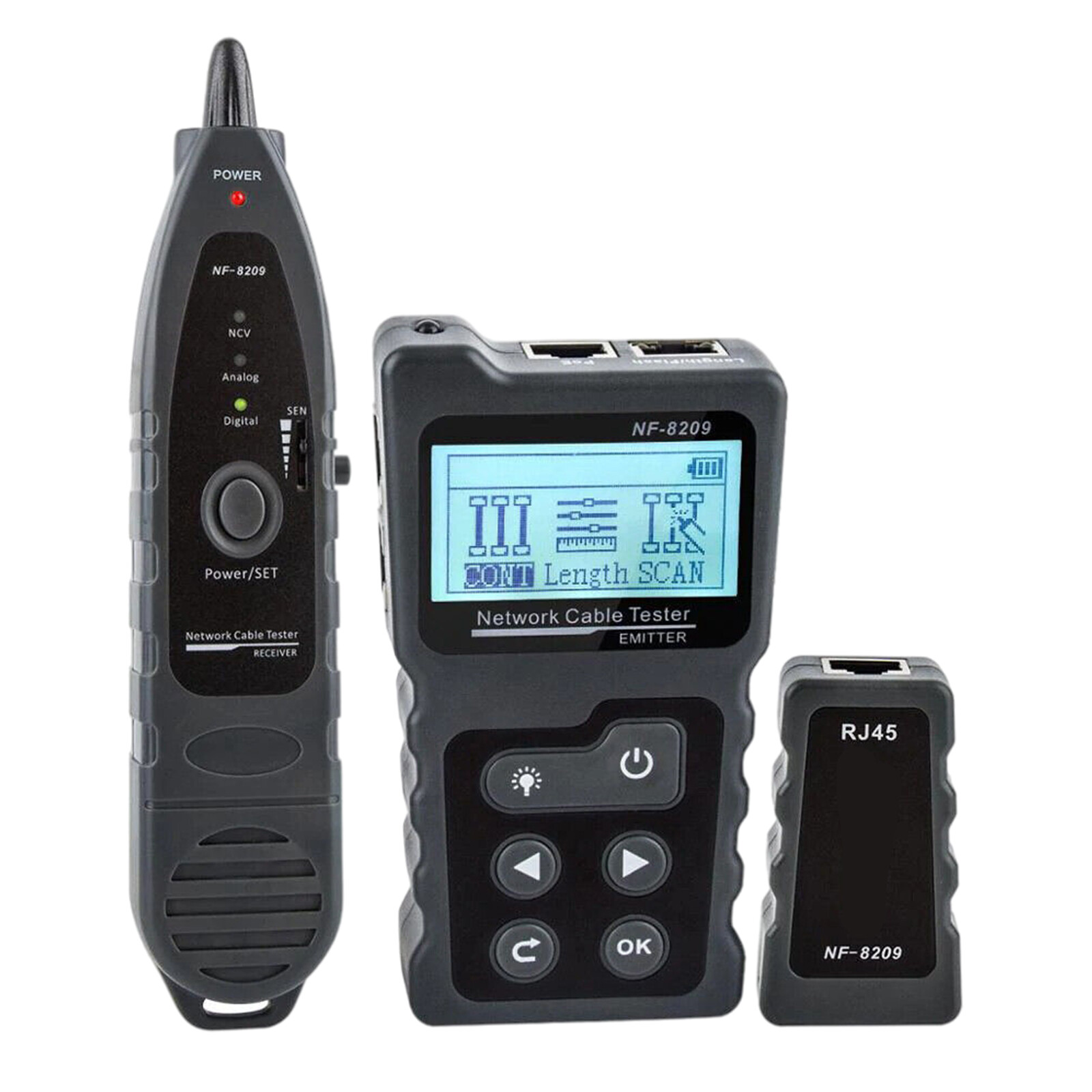 NF-8209 PoE Tester Network Cable Tester Cat5 Cat6 CAT6a Lan Test Network Tools