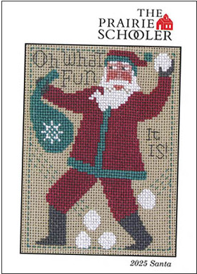 Prairie Schooler - 2025 Schooler Santa - Cross Stitch Chart