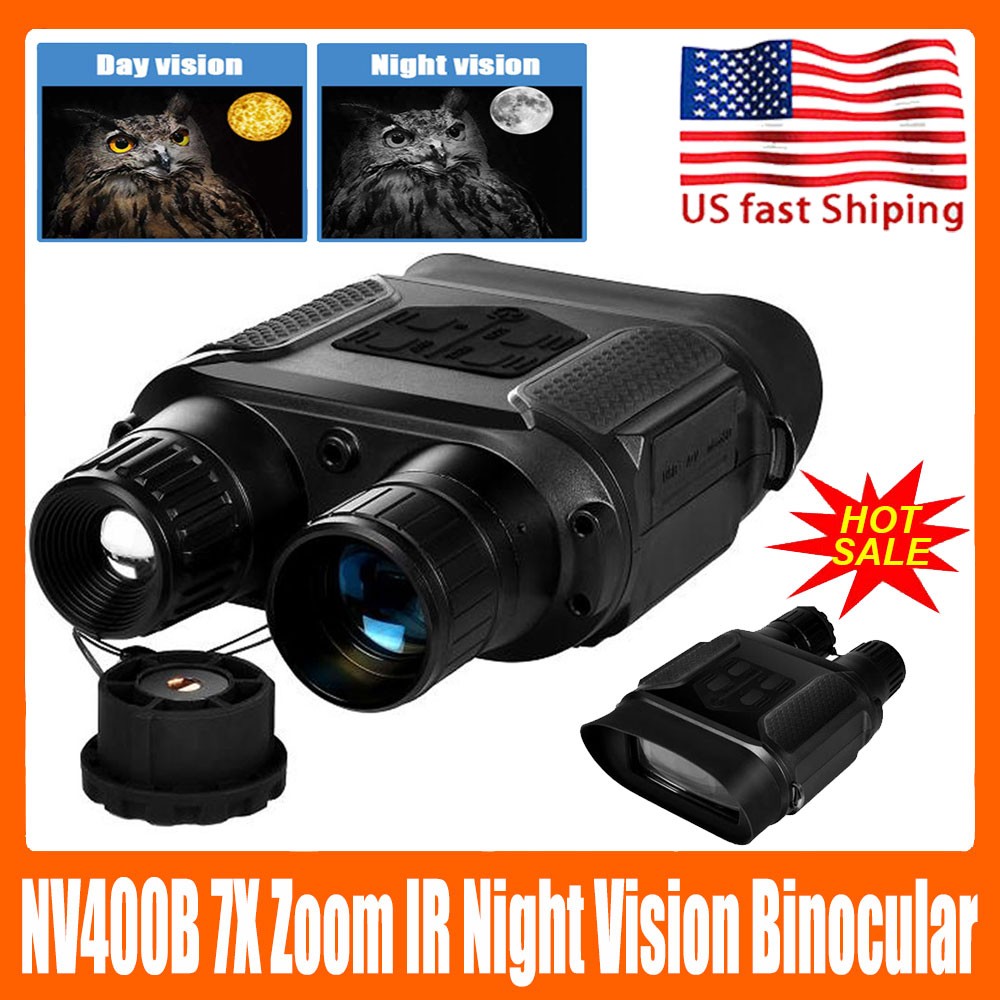 NV400B 7X Zoom Infared Digital Hunting Night Vision Telescope Binoculars USA