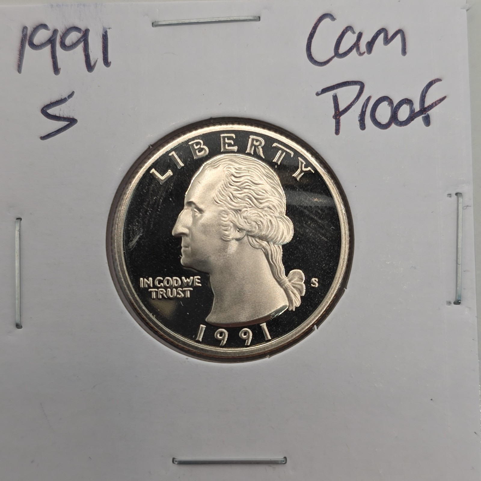 1991-S Washington Quarter PROOF BU (Brilliant Uncirculated) San Francisco