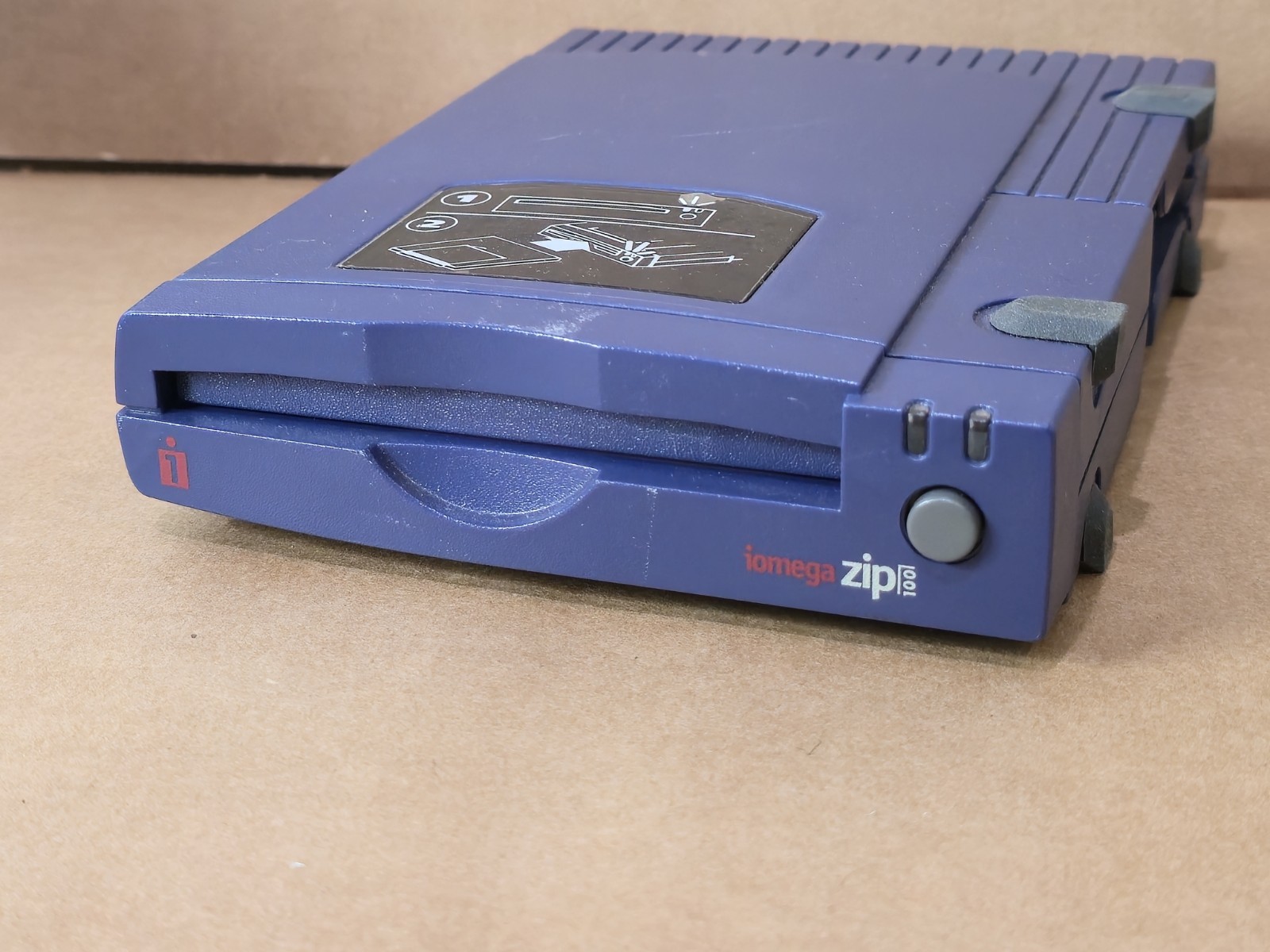 IOMEGA 100 Zip Drive Z100P2 Parallel Port Port Vintage No Pwr Cable