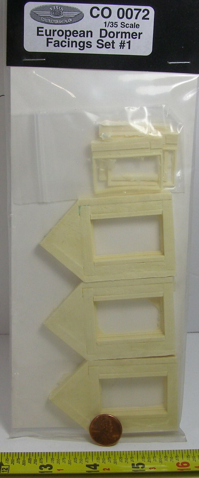 135th Construction Battalion Resin 1:35 U.S.A. CO 0072 European Dormer Facings 1