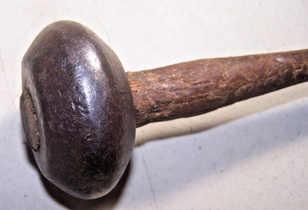 Antique Macadamizing Knapping Napping Hammer ( all original )Pre Civil War Era )