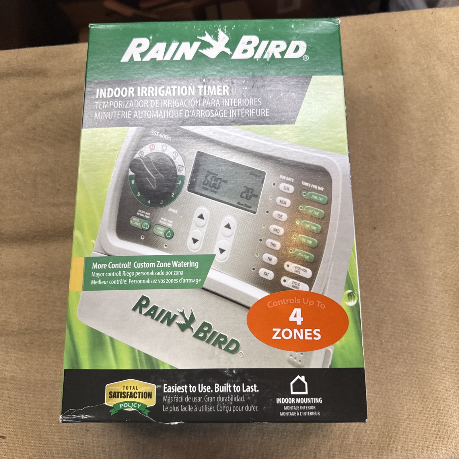 NEW Rain Bird SST400IN Simple-to-Set Indoor Irrigation System Timer 4-Zone