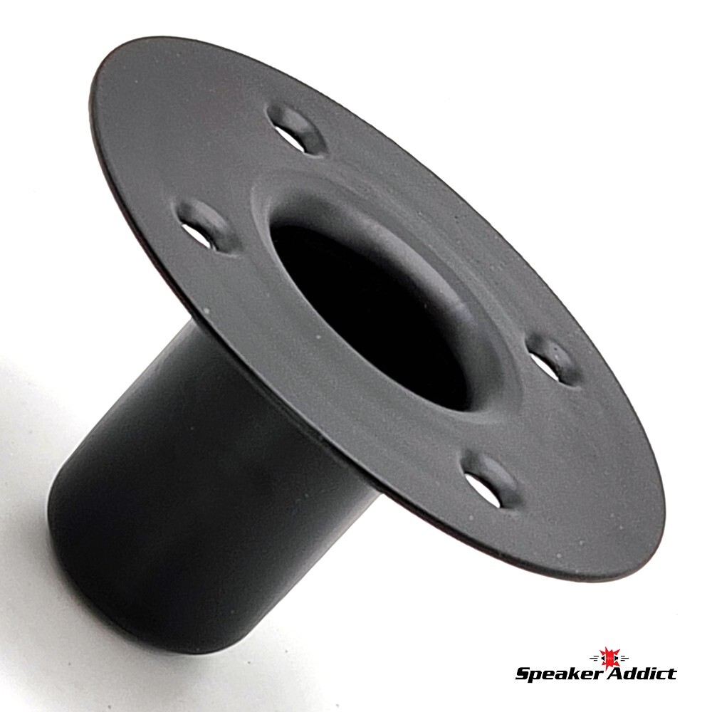 Steel Speaker Pole Mounting Socket Cup Top Hat for 1-1/2" Tripod Stand Black