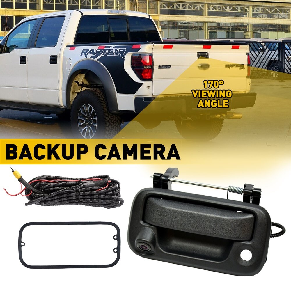 Tailgate Handle Rear View Backup Camera For 04-14 Ford F150 F250 F350 F450 F550