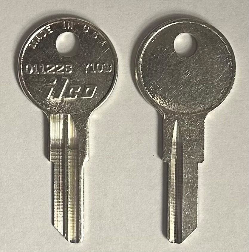 Ilco 01122B Y103 Key Blank uncut (1 Pc)