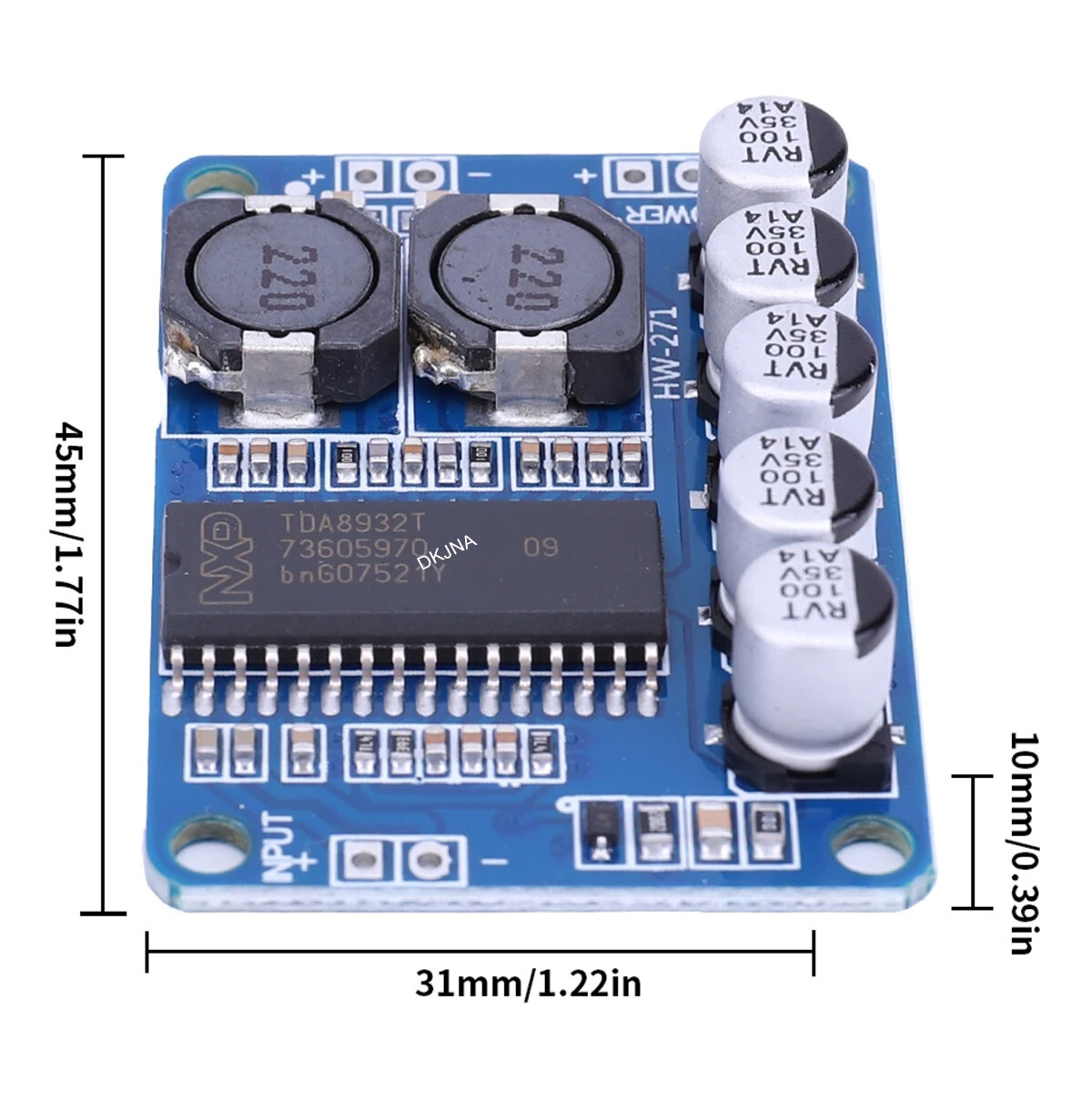 TDA8932 35W Mono Digital Amplifier Board | Class-D Audio Amp Module | Low Power
