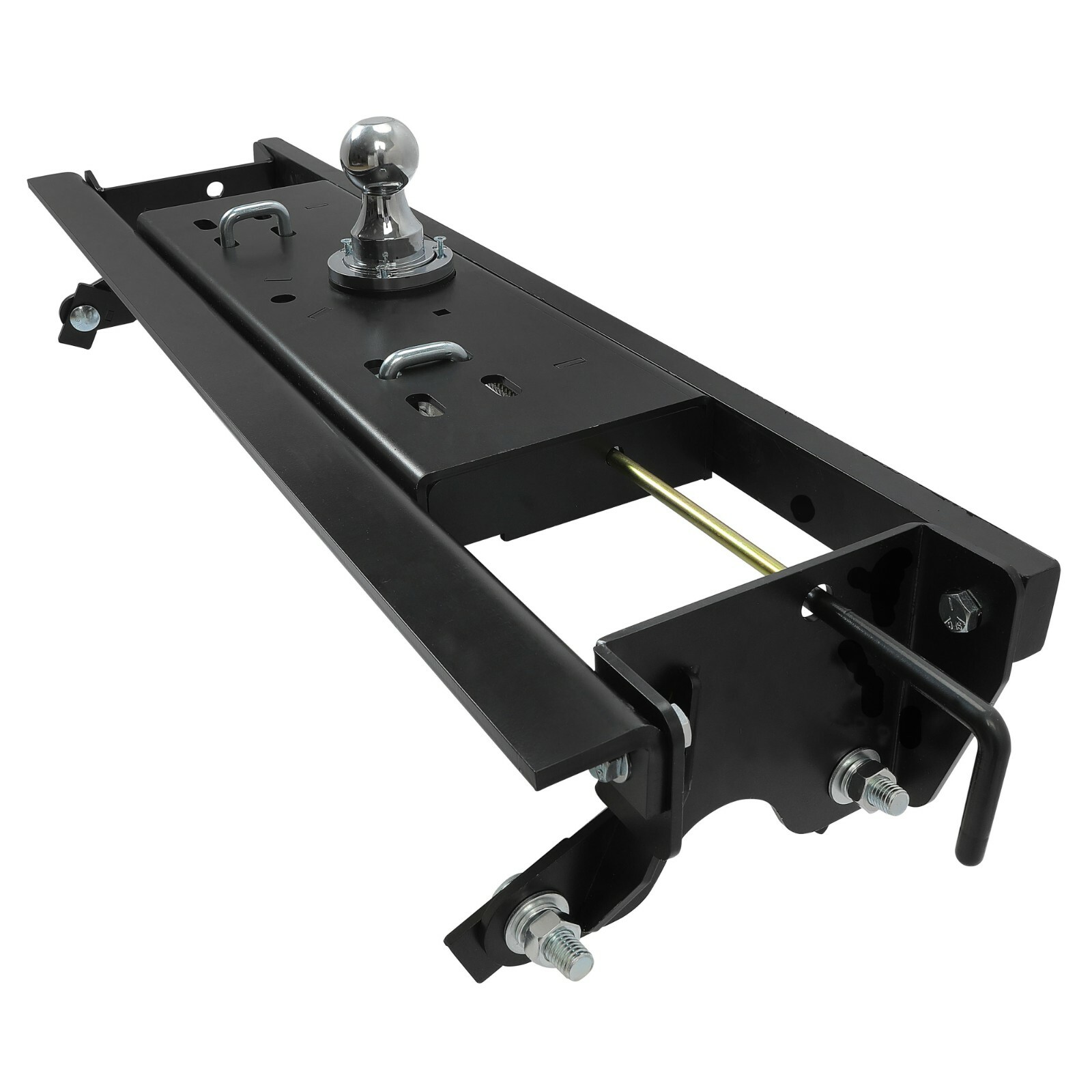 For Ford F150 2015-2020 30,000 lbs Double Lock Gooseneck Trailer Hitch Kit Black