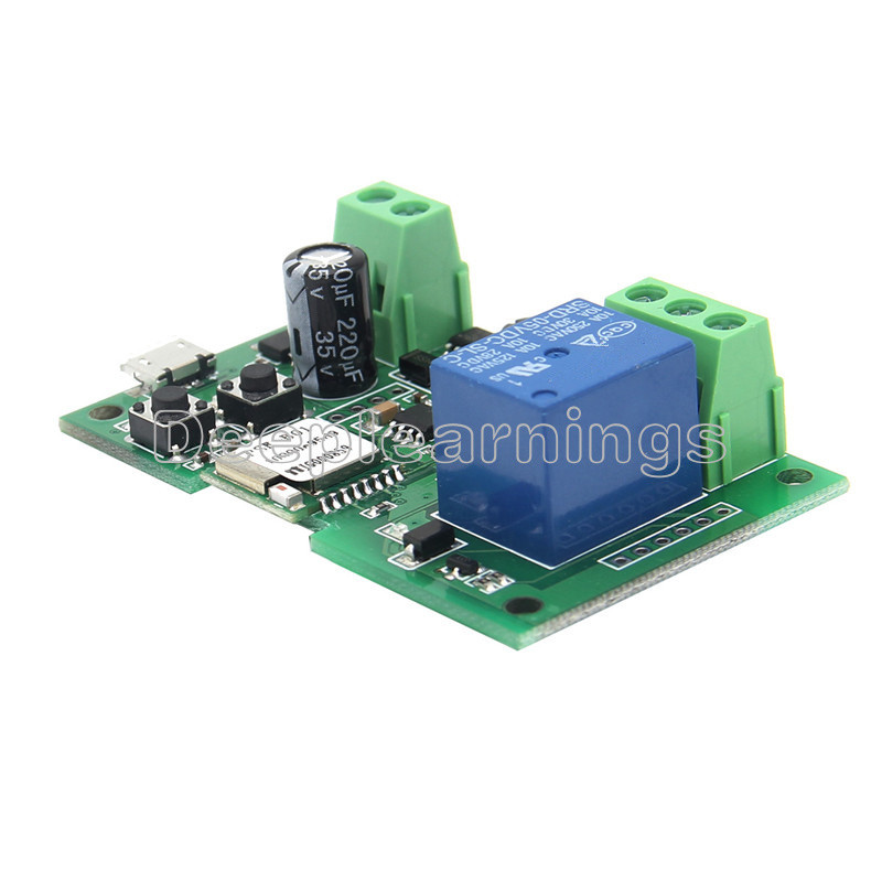 WiFi Wireless Smart Switch Home Relay Module 5V-12V Self-locking