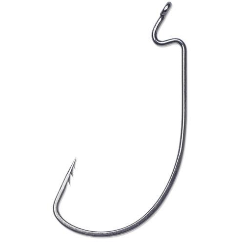 25 pack - 5/0 VMC FastGrip Wide Gap Worm Hooks - Black Nickel - 7311 FGWG  Bulk