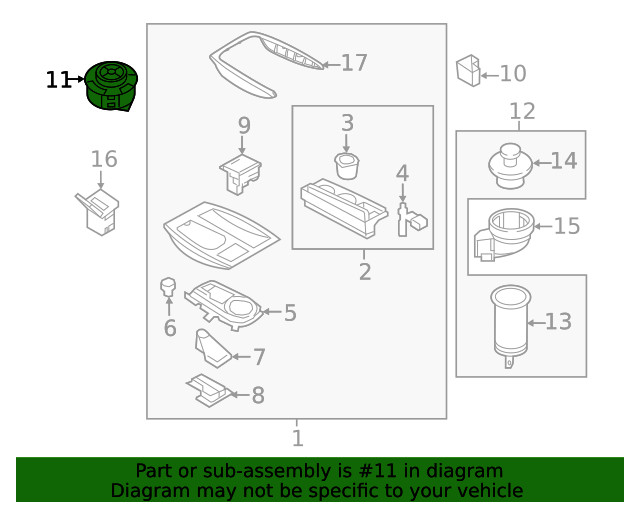 Genuine Nissan Control Switch Assembly 25535-6JL0A
