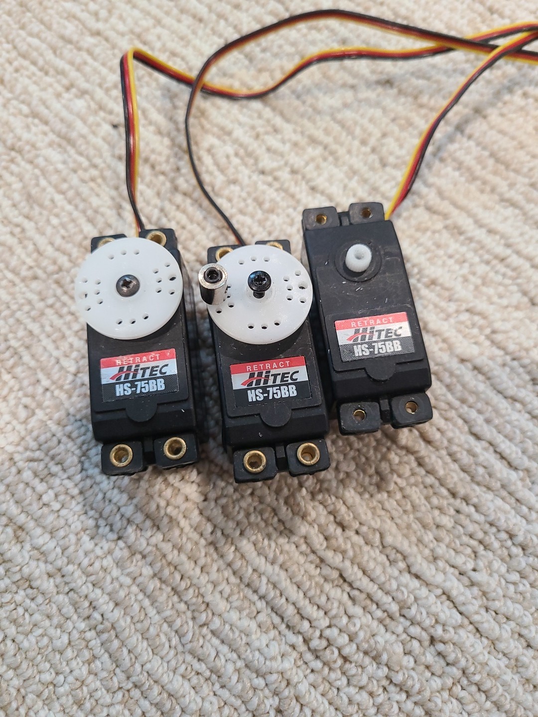 Hitec HS-75BB LOT of 3