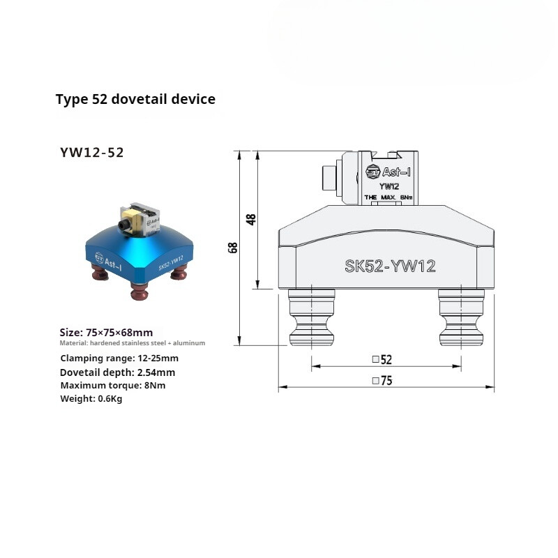 Machining Positioning Self-centring Vise Quick-clamp Dovetail Groove Tool