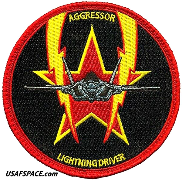 USAF 65th AGGRESSOR SQ - F-35 - AGGRESSOR LIGHTNING DRIVER - ORIGINAL VEL PATCH