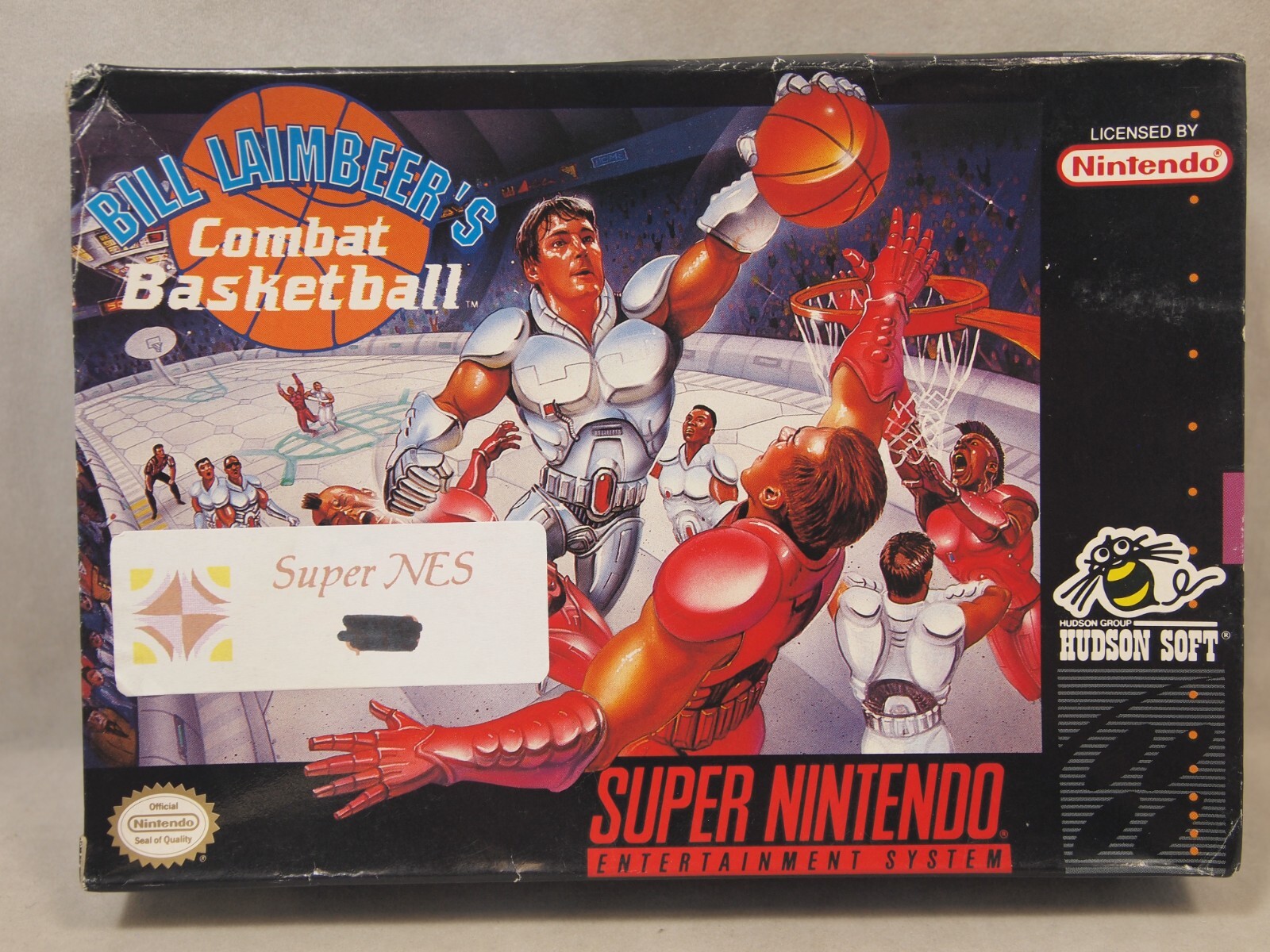 Bill Laimbeer's Combat Basketball (Super Nintendo | SNES) Authentic BOX ONLY