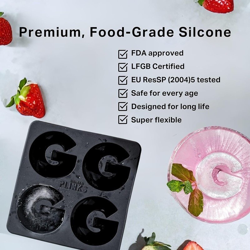 Custom Letter B Silicone Ice Cube Mold Personalized Monogram Gift Drinks New