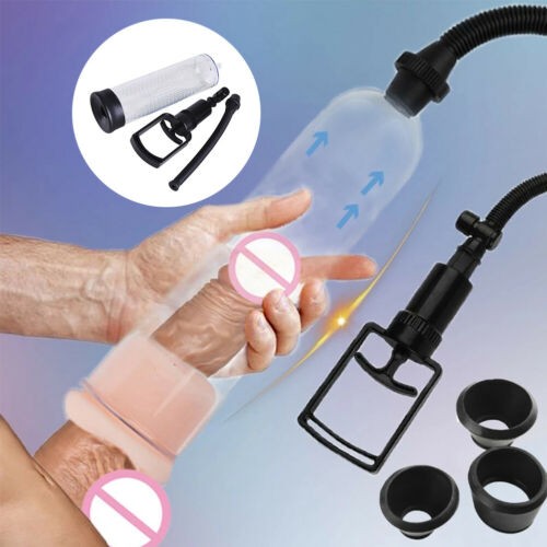 3 Rings 1 Soft Sleeve Vacuum Penis Pump Extend Enhancement Enlargement For Male