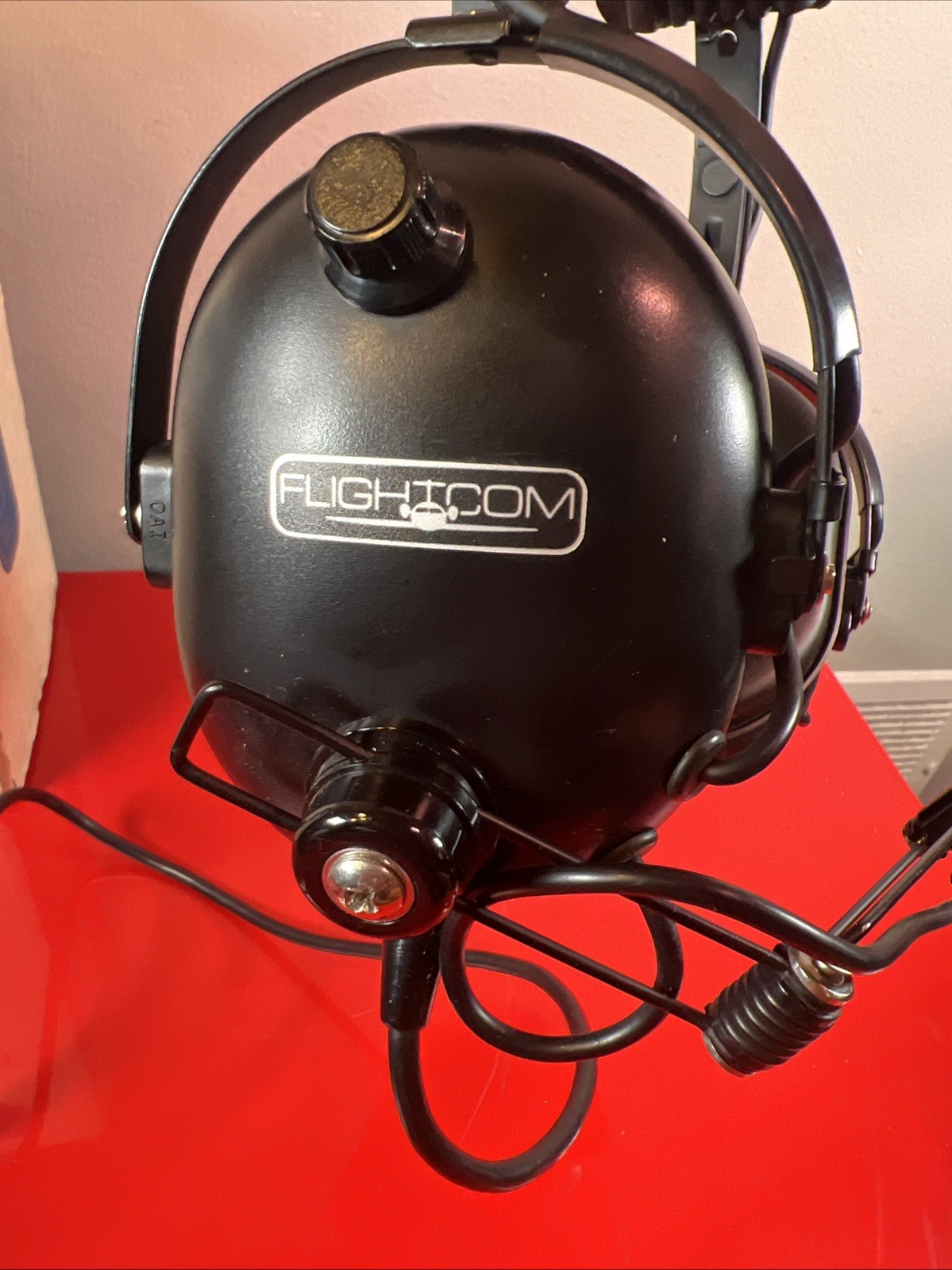 Flightcom Model 4D Aviation Headset w/ Box *Tested