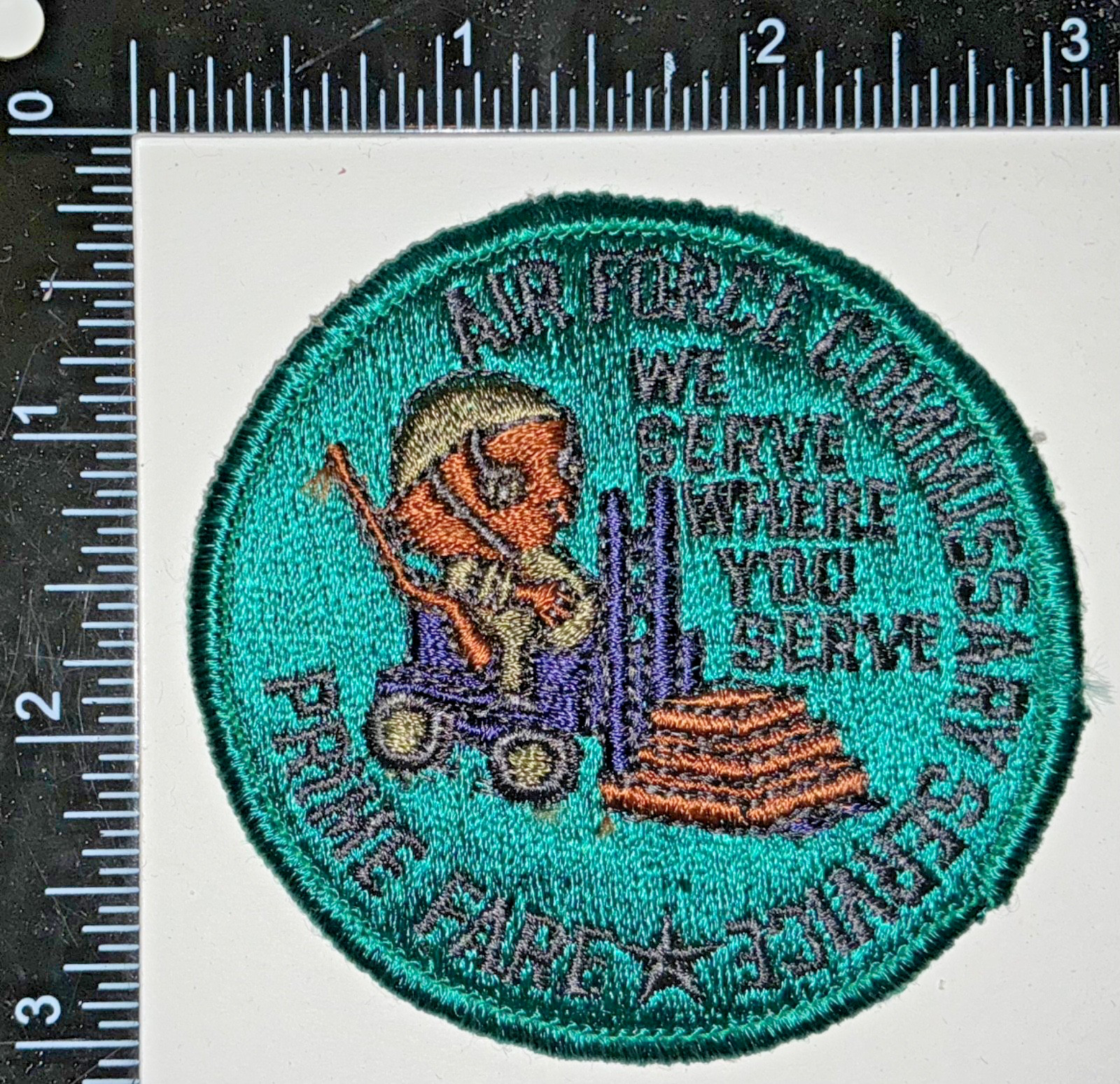 Cold War USAF US Air Force Commissary Service Prime Fare Patch