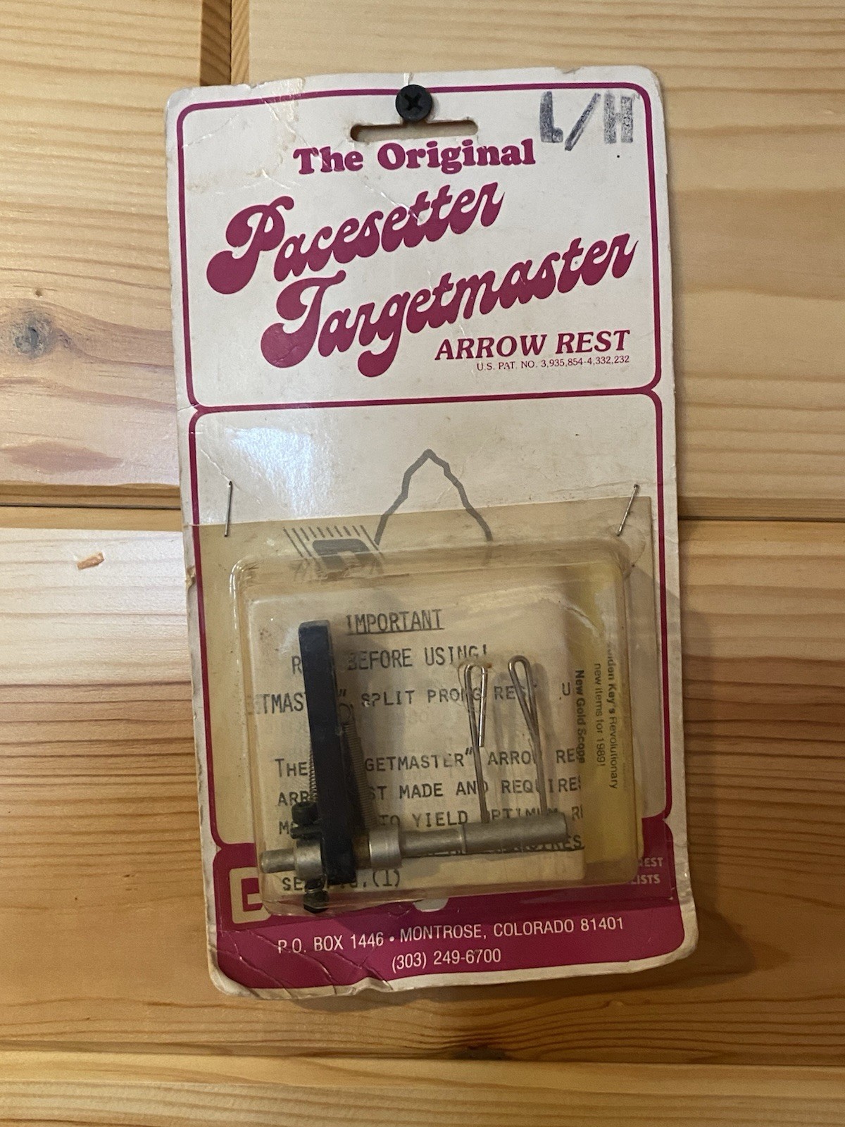 Golden Key Futura Pacesetter Targetmaster Arrow Rest – NOS Vintage Left Hand