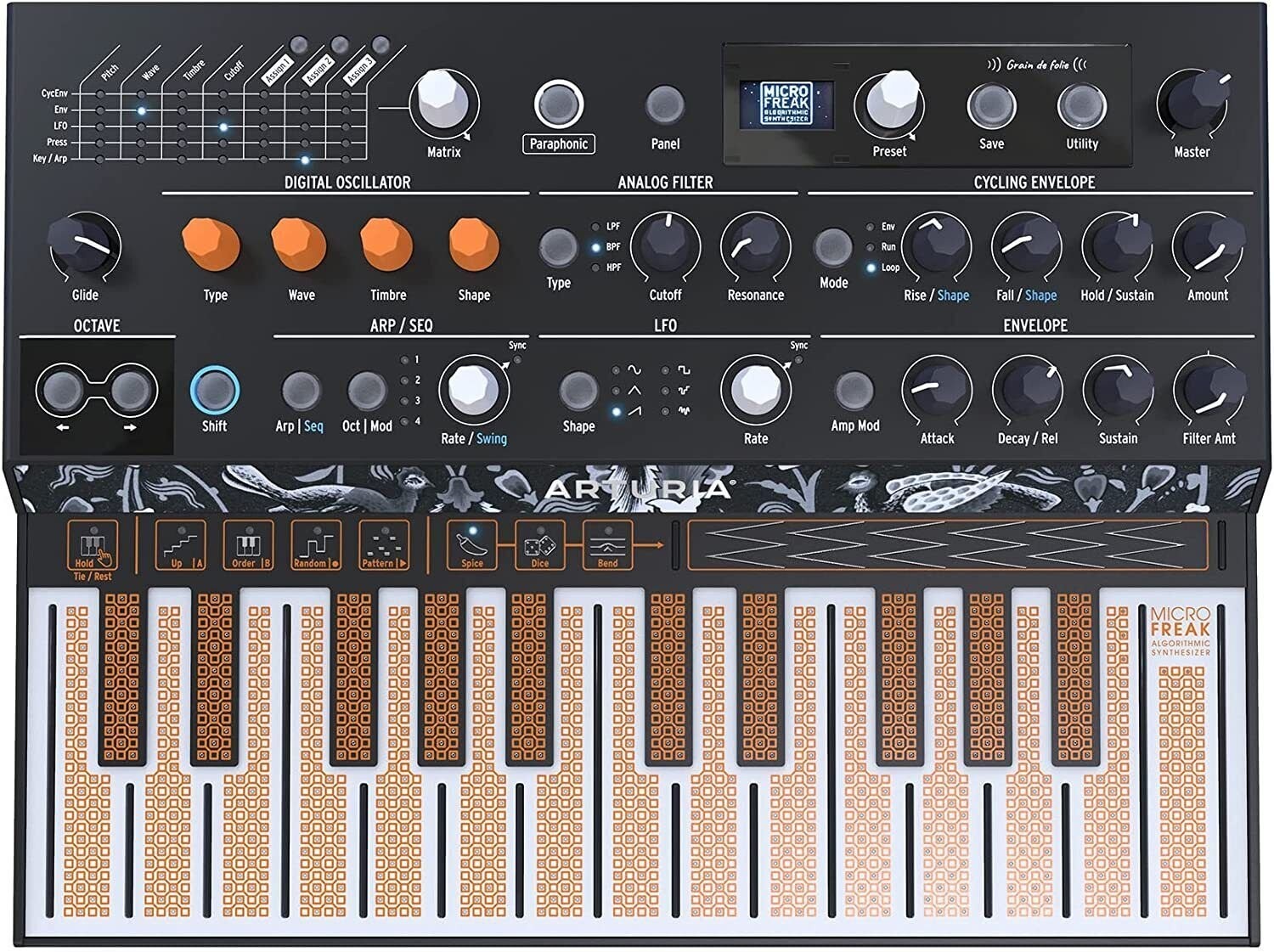 Arturia Microfreak Hybrid Synthesizer with Microphone