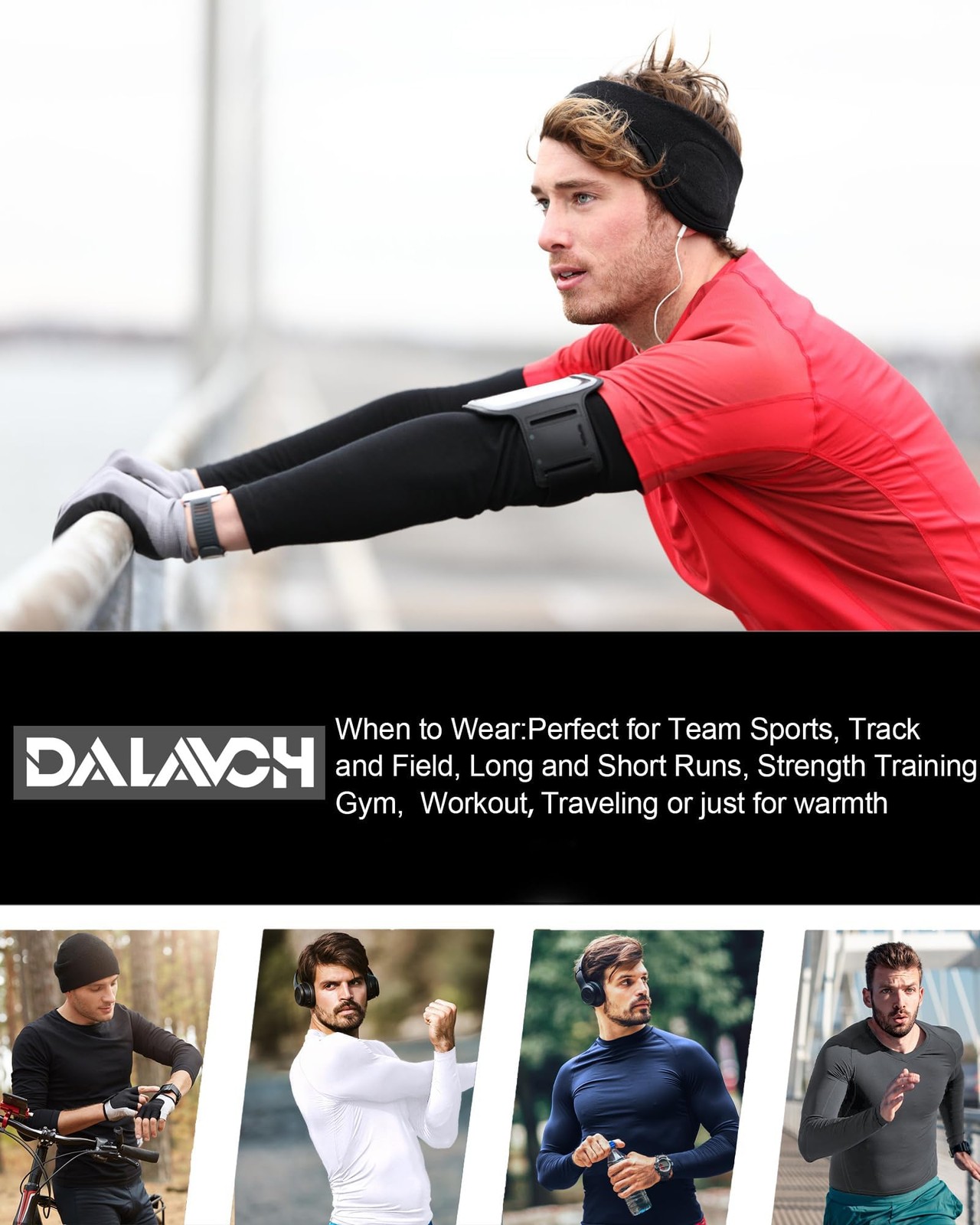 5 Pack Men's Compression Shirts Long Sleeve Athletic Workout Sports Undershir...