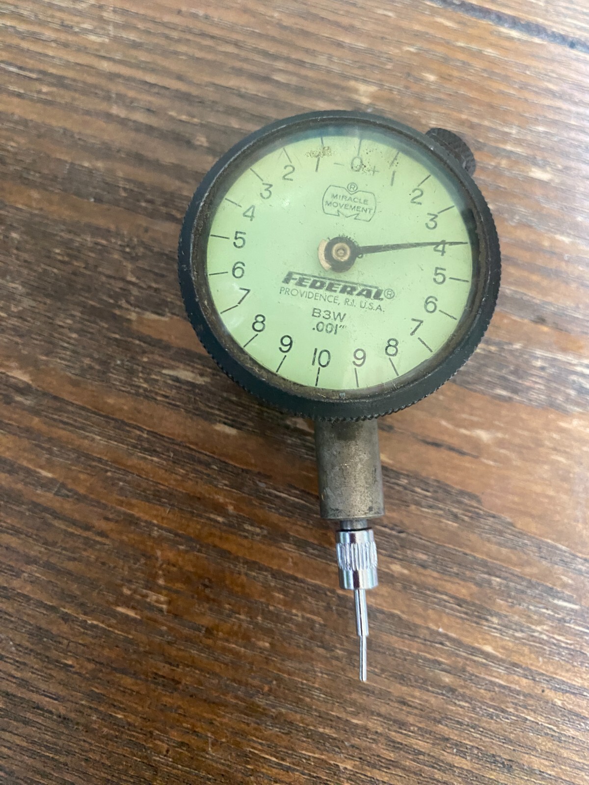 FEDERAL Dial Indicator Miracle Movement - No. B3W - .001"  Range - NICE