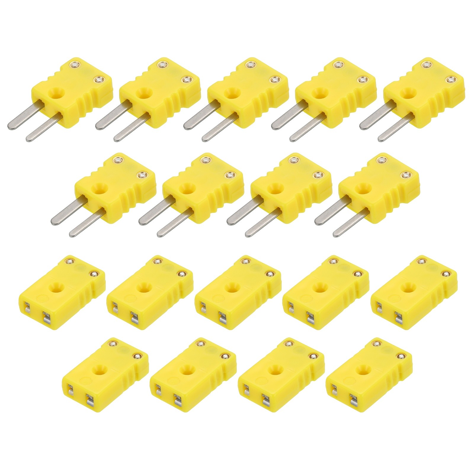 9 Set Thermocouple Wire Connectors Mini K Type Male Female Plug Adapter 120°C