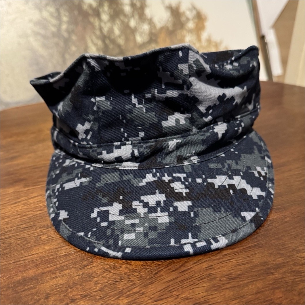 Sekri Industries, Inc. NWU Type I Digital Blue Camouflage Utility Cap Size 7 1/8