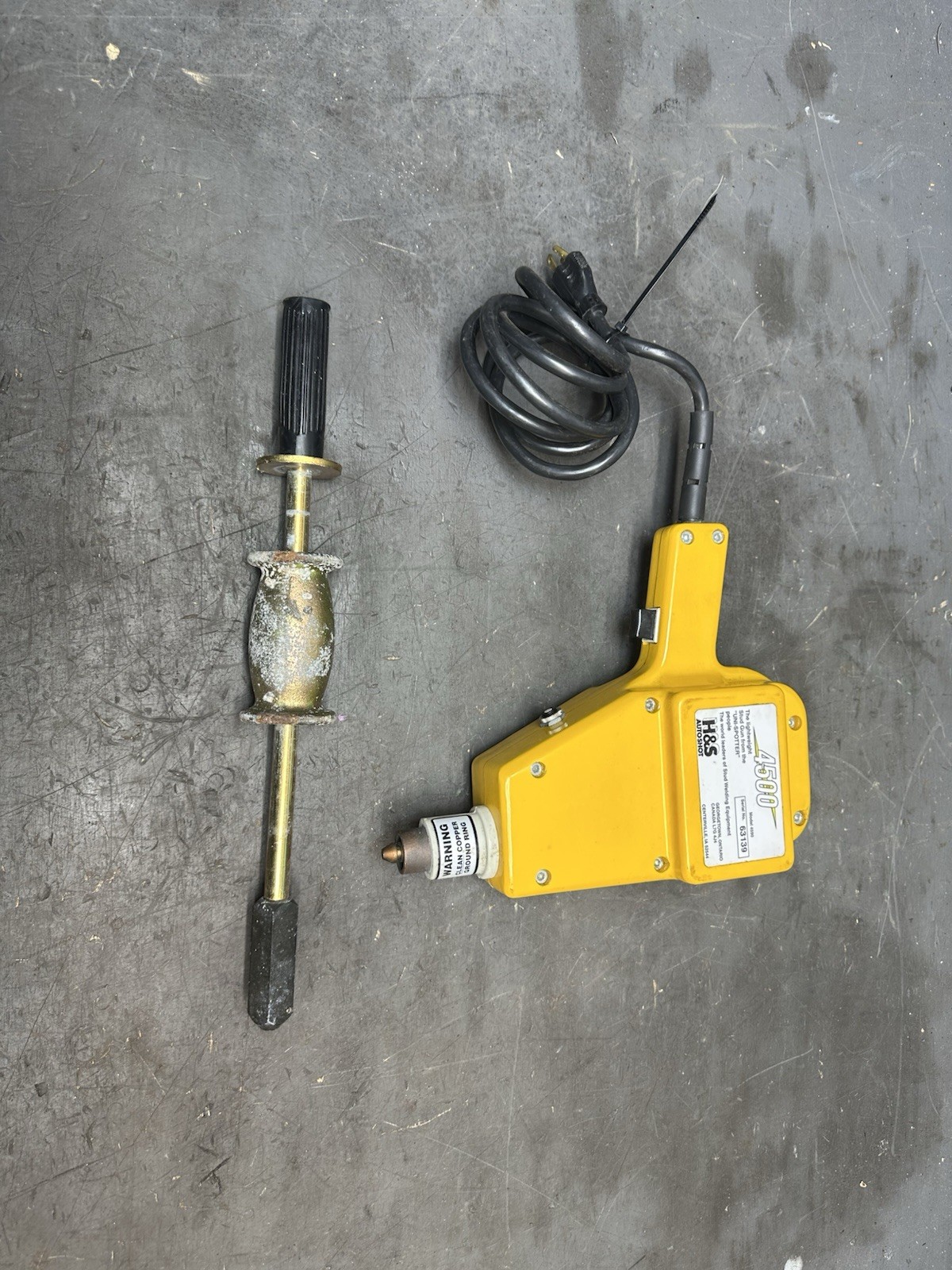 H&S Autoshot 4500 4590 Stud Gun Pull Hammer Auto Body Welder Stud