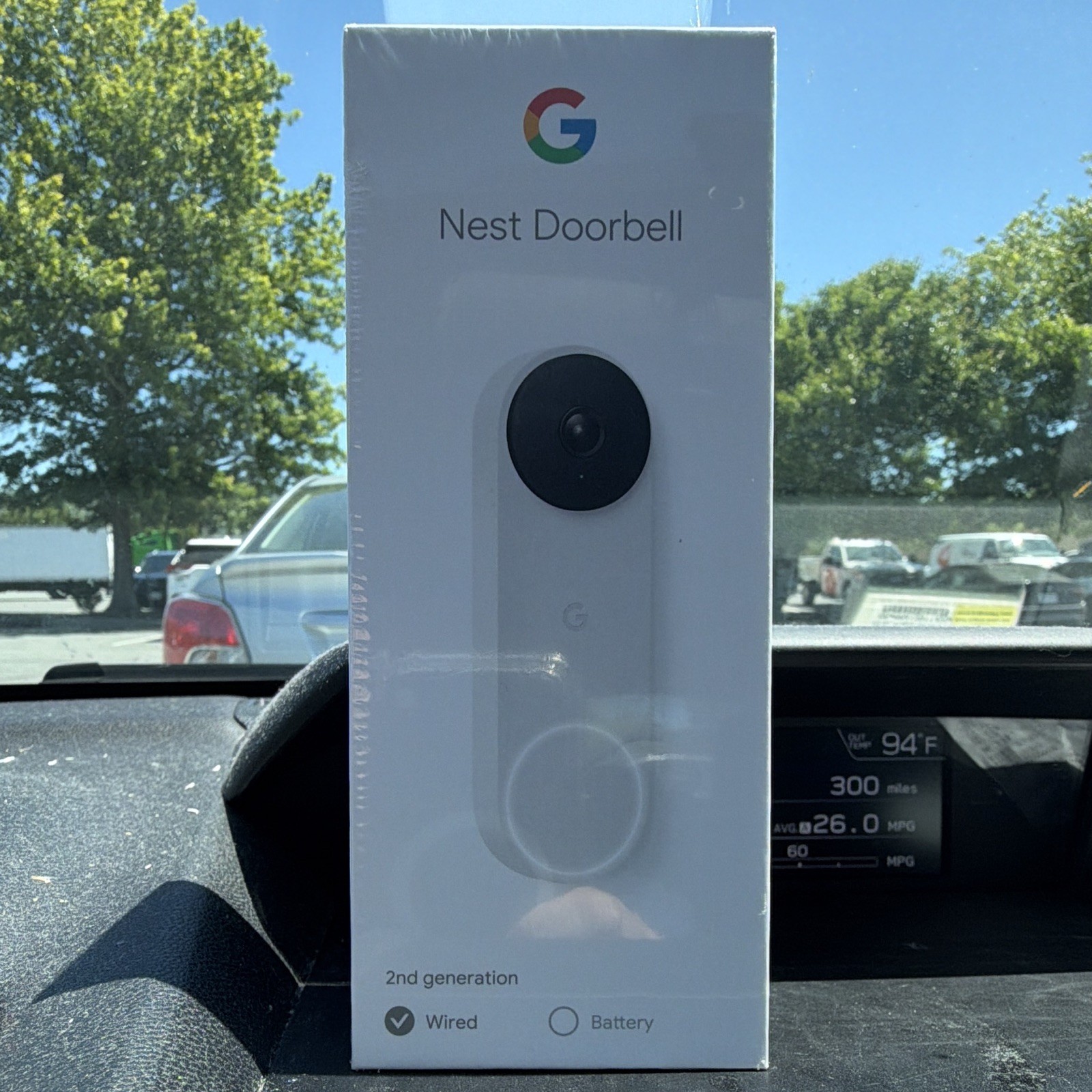 Google Nest Doorbell Wired Wi‑Fi Motion-Activated Video Doorbell, White