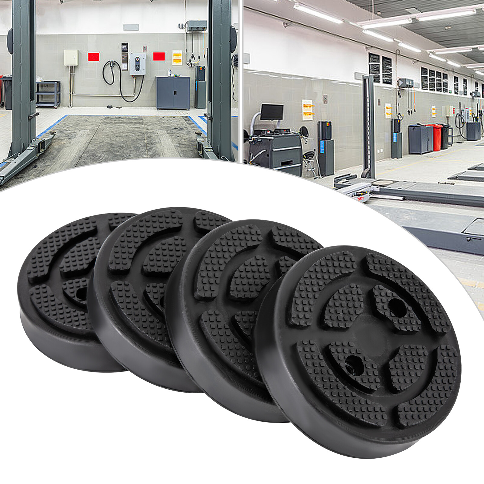 Universal Set of 4 Round Heavy Duty Car Truck Post Lift Arm Pads for Auto Repair
