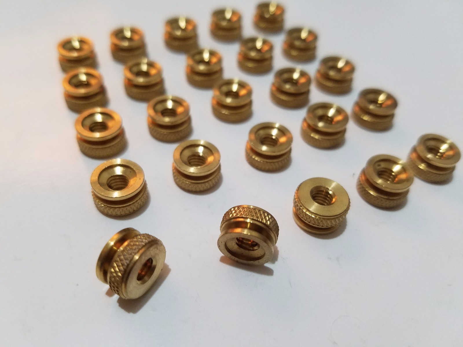 25 8/32 8-32 Old Style Replacement Brass Thumb Nuts Spark Plug