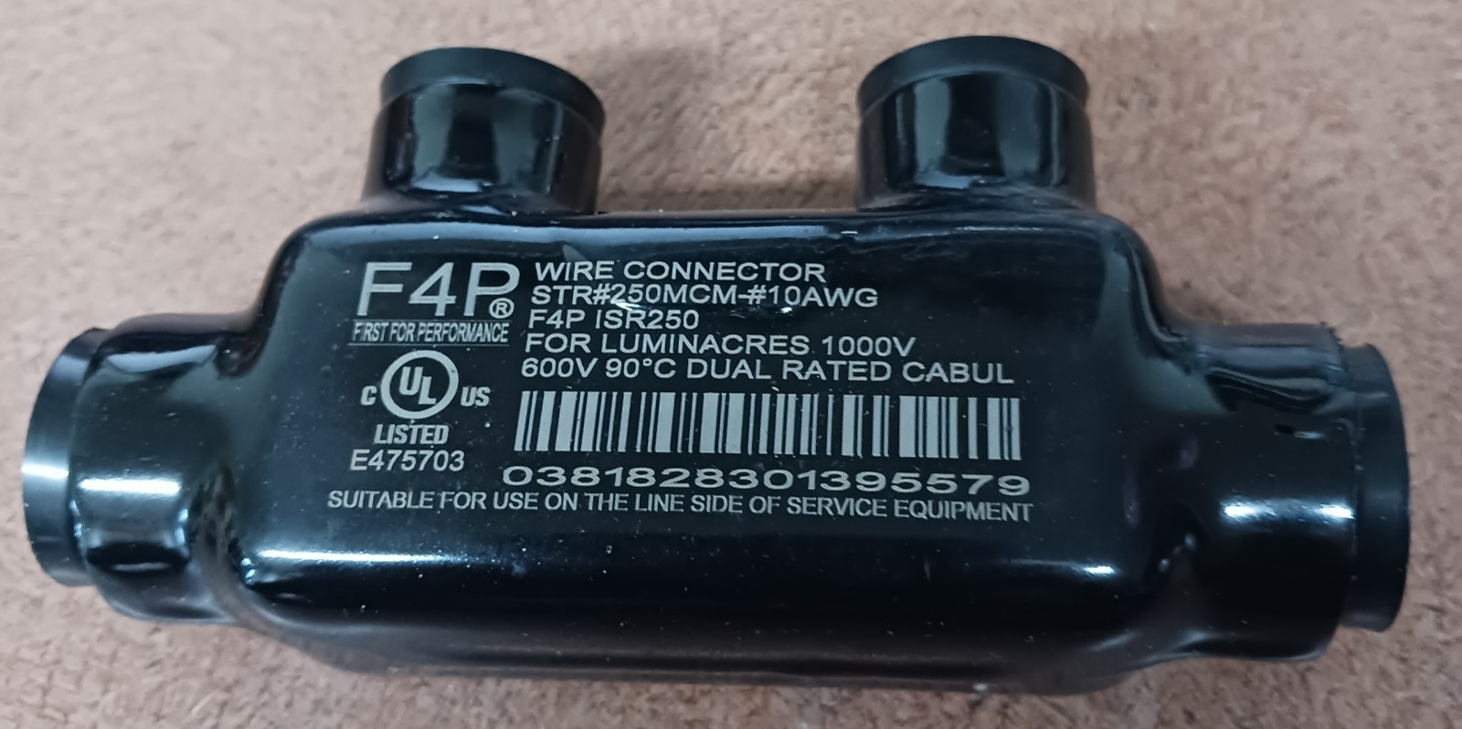 F4P ISR250, 250 MCM Straight Insulated Cable Slice