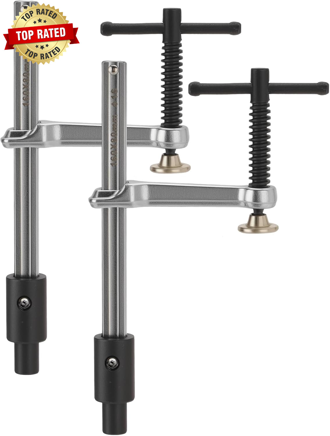 2-Pack Welding Table Clamps - 6.5" Opening Capacity for 5/8" (16Mm) Holes - Prof