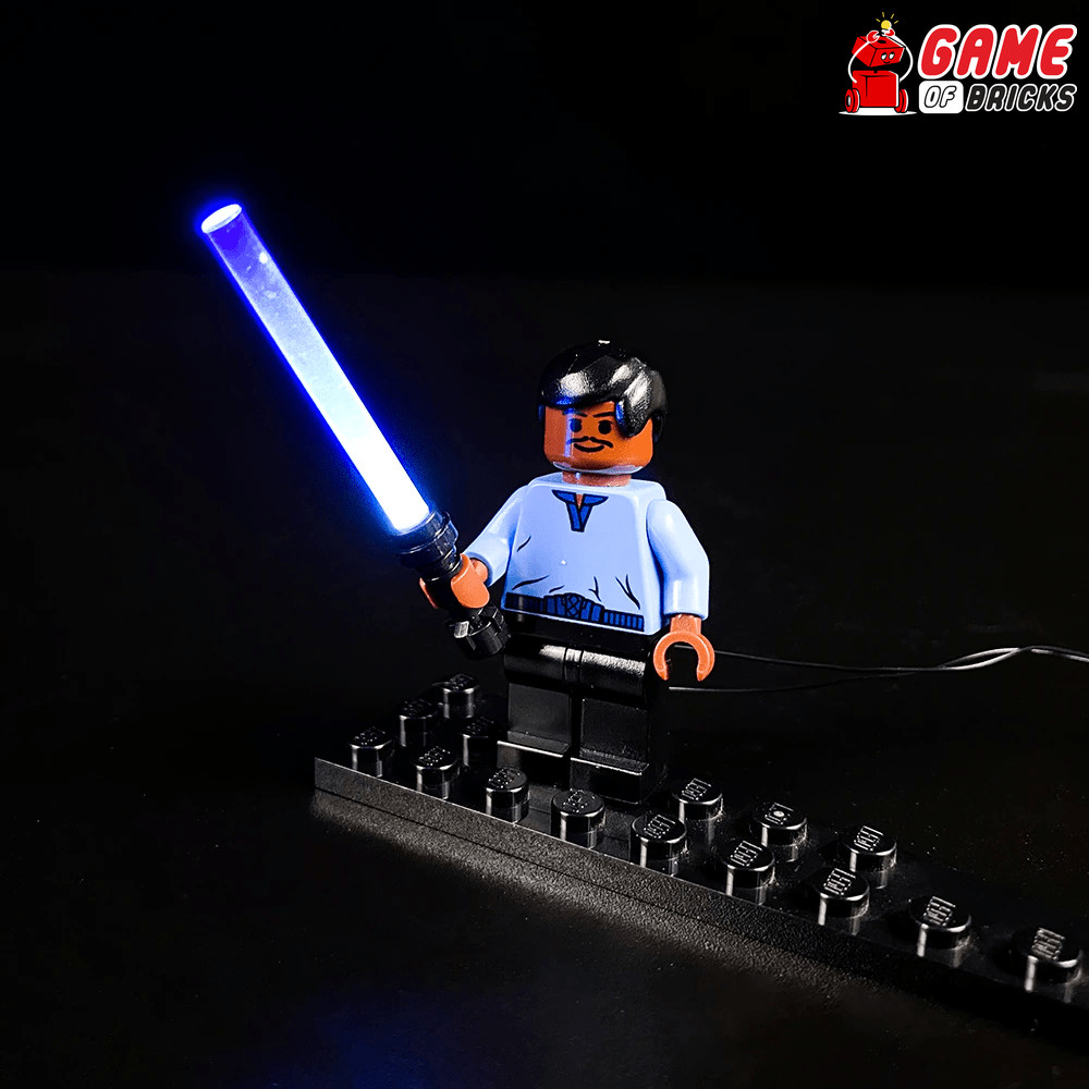 Game of Bricks LED Lightsaber for LEGO® Minifigures (Blue Color)