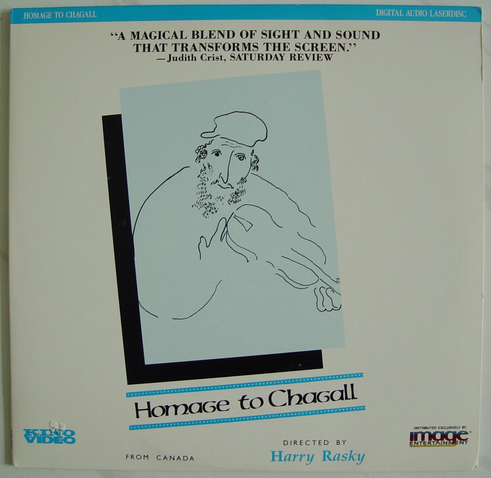 Homage to CHAGALL  Film  Winner Emmy Best Documentary  Academy Nominee LASERDISC