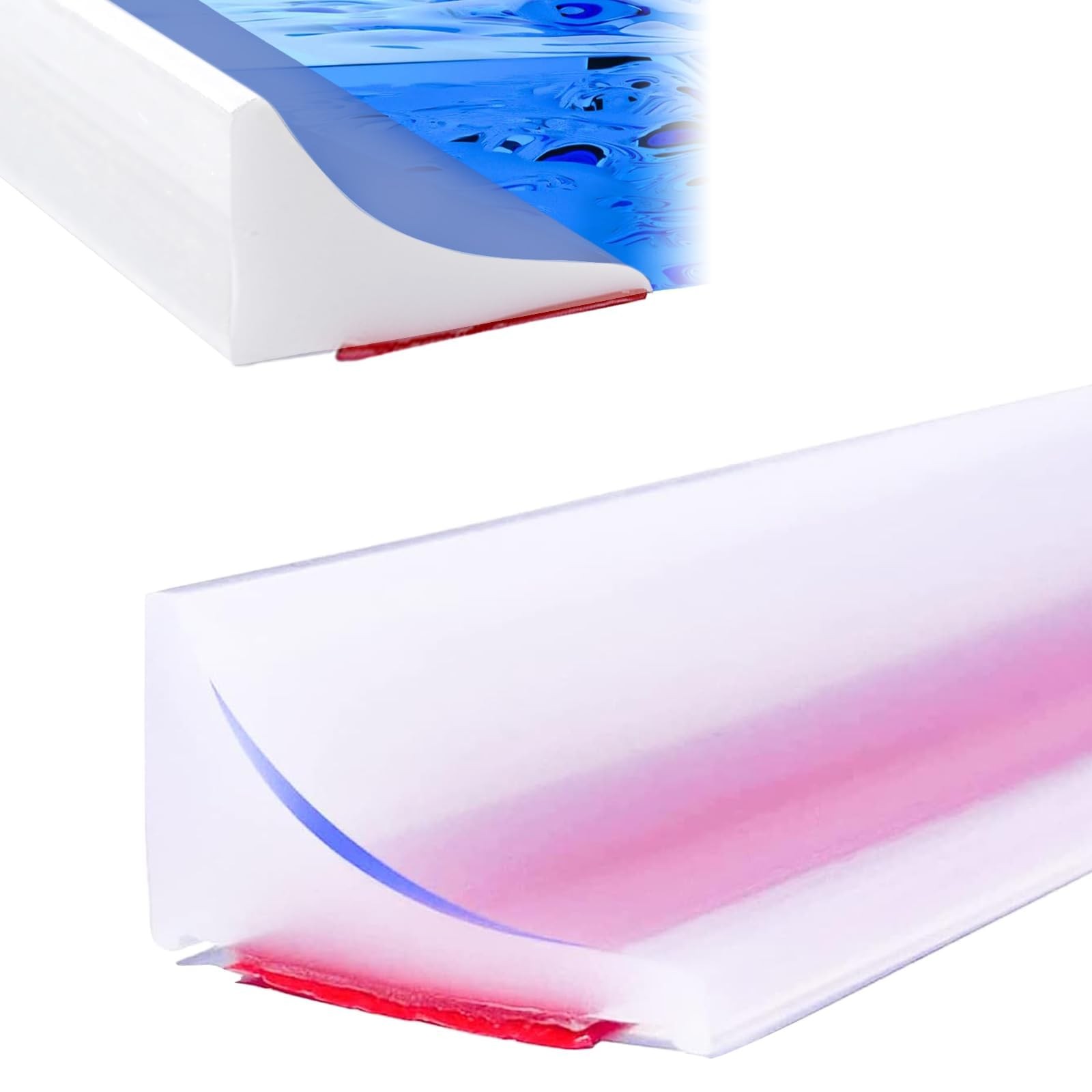 76" Soft Silicone Shower Seal for Frameless Doors | Non-Slip Bathroom Transit...