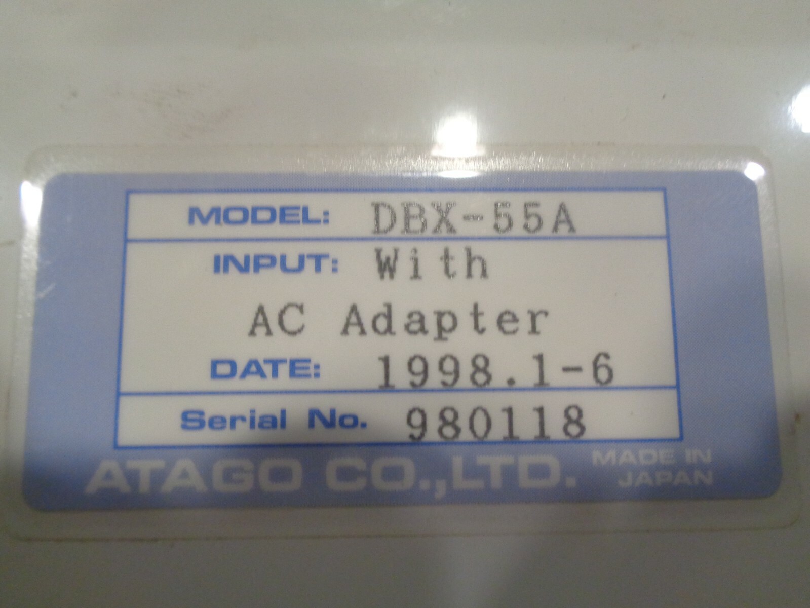 Atago digital refractometer MODEL DBX-55A USED