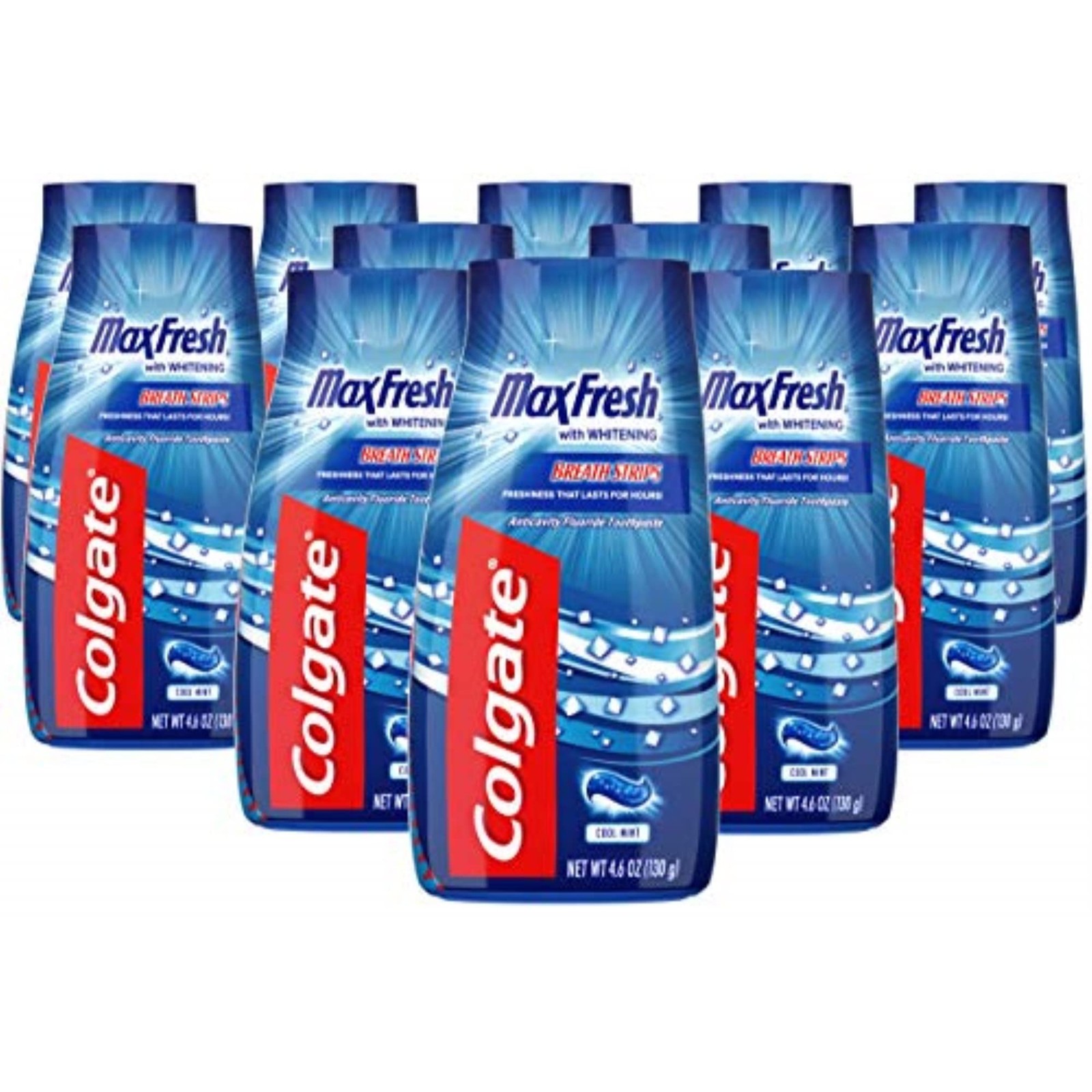 Colgate Max Fresh 2 In 1 Liquid Gel Toothpaste Mouthwash Pack Of 12 Cool Mint
