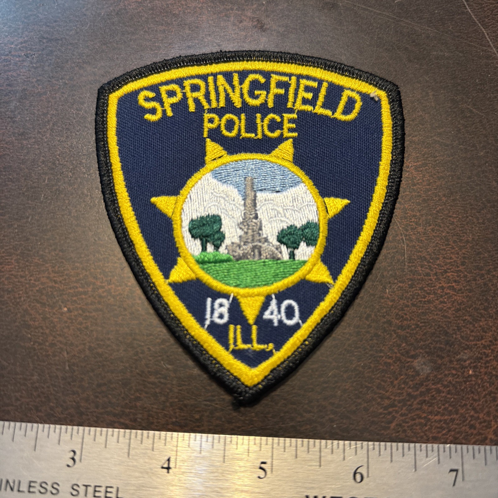 Vintage Obsolete Springfield Illinois Police Department Patch
